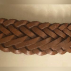 Brown Leather Vintage Belt
